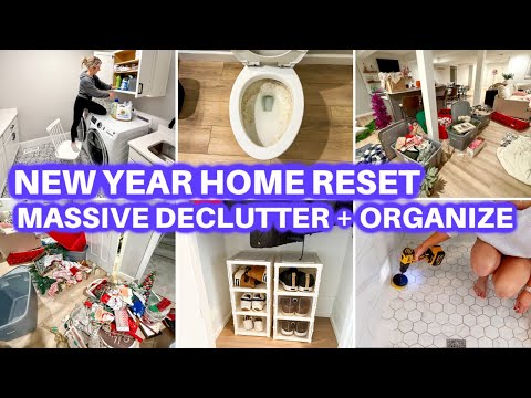 NEW! DECLUTTER + ORGANIZE + CLEAN WITH ME | CLEANING MOTIVATION | NEW YEAR RESET | JAMIE'S JOURNEY