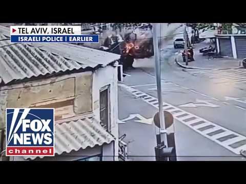 NEW video: Iranian cluster bomb EXPLODES in Tel Aviv