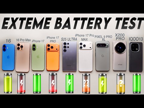 iPhone 17 , iPhone 17 Pro , MAX, iPhone 16 , Galaxy S25 Ultra , EXTREME BATTERY TEST !!