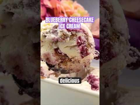How to Make Homemade Blueberry Cheesecake Ice Cream