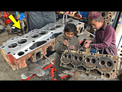 Repairing a Rusty 8-Cylinder Head | Incredible Dead Engine Head Restoration