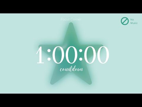 Teal Star Aura Focus Session ✨ | 1 Hour of Calm, Clear Thinking (No Music)