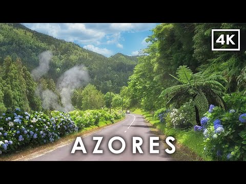 4K Relaxing Drive Through the AZORES 🇵🇹 | Scenic São Miguel Island Tour