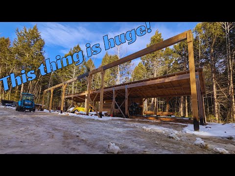 Piers, Posts, and Beams!  SawShed Expansion.