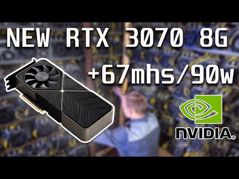 La nouvelle RTX 3070 8go une vraie bombe 67MHS 90watts, elle fait mieux pour moins chère..