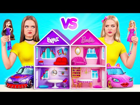We Build Amazing Doll House | Barbie vs Bratz Challenge by Multi DO Girls