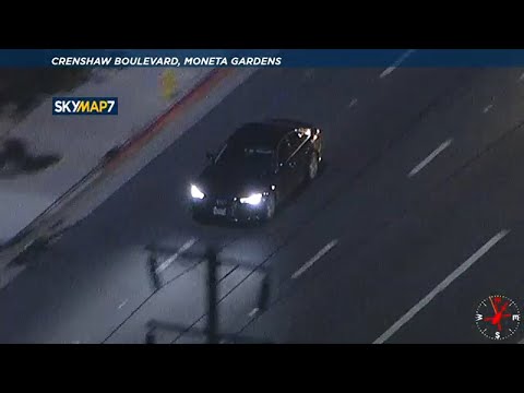 Dangerous high-speed chase through LA ends with multiple arrests