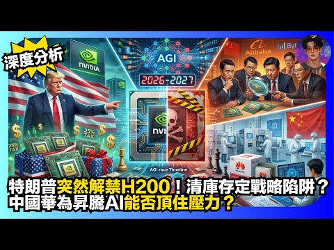 【深度分析】特朗普突然解禁H200｜ 清庫存定戰略陷阱？｜中國華為昇騰AI能否頂住壓力？｜娛樂爆爆爆