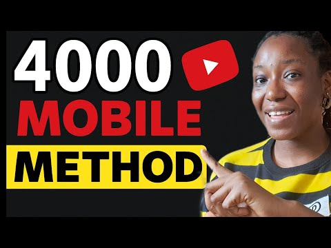How To Get 4000 Watch Hours Fast Using Just Your Mobile Phone (Step by Step)