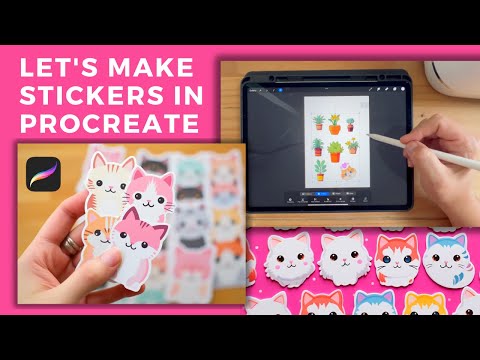 "🎨✨ Let's Make Stickers in Procreate! Easy Procreate Sticker Tutorial 🌟🚀"