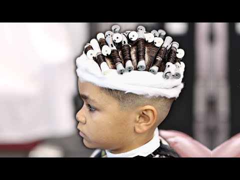 HOW TO GET CURLY HAIR USING WARM AND GENTLE PERM KIT | I GAVE MY SON A PERM