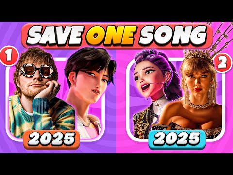 save one song 🎶 most popular songs 2025 🍬| music quiz ✨