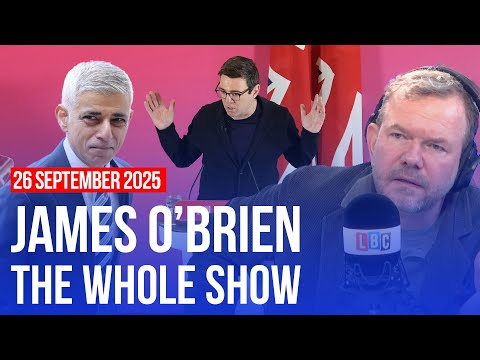 Sadiq Khan tells me Andy Burnham has "legitimate concerns" | James O’Brien - The Whole Show