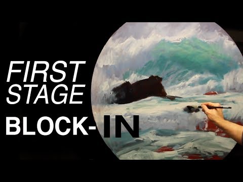 Painting a Wave | Step One - Blocking In!