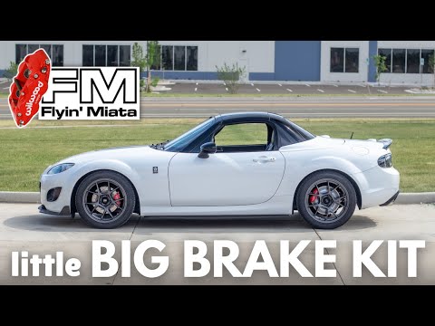 Installing a Little Big Brake Kit on an NC Miata! I chose 4 piston for a reason...
