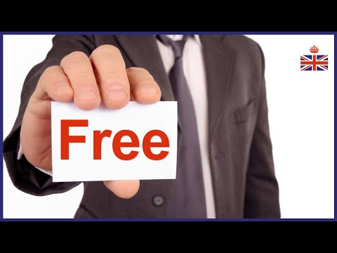 8 ways to say something is FREE - English vocabulary class