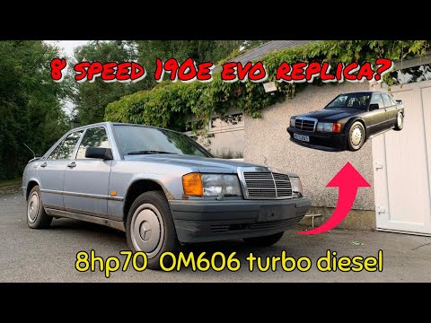 Fitting an om606 and a bmw 8hp70 to a Mercedes 190e w201