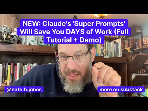 NEW: Claude's 'Super Prompts' Will Save You DAYS of Work (Full Tutorial + Demo)
