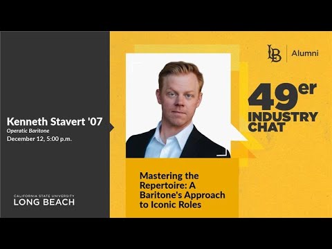 Mastering the Repertoire: A Baritone’s Approach to Iconic Roles with Kenneth Stavert ‘07
