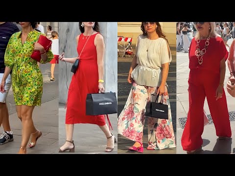 ITALY STREET STYLE IN HOT SUMMER 🇮🇹 MILAN FASHION WEEK 2025 | LUXURY SUMMER DRESS TRENDS