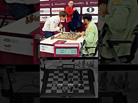 Magnus Carlsen SLAMS the table again after losing😳 #chess