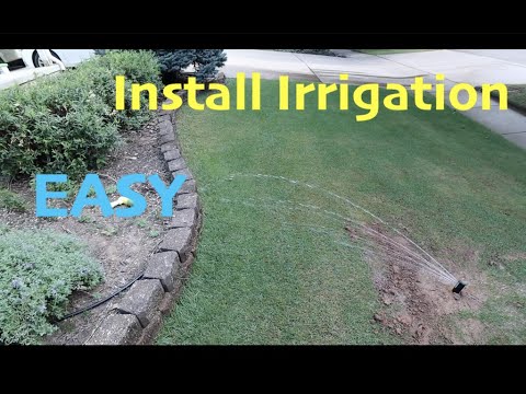 How to Install an Irrigation System // EASY DIY Install