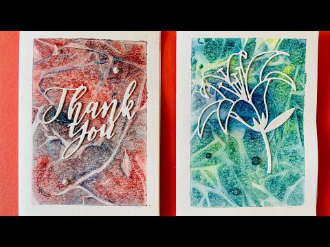 The Magic of Cling Wrap and Watercolor!