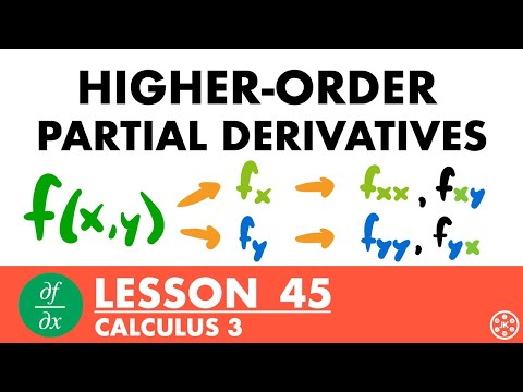 Higher-Order Partial Derivatives | Calculus 3 Lesson 45 - JK Math