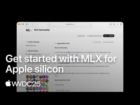 WWDC25: Get started with MLX for Apple silicon | Apple