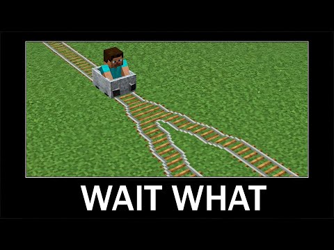 Minecraft wait what meme (part 1) - Crazy Rails