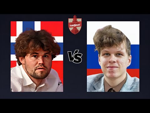 Magnus Carlsen vs Vladislav Artemiev | Titled Tuesday | chesscom