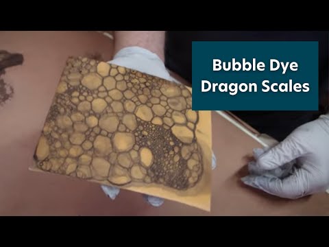 How to Create Bubble Dye Dragon Scales
