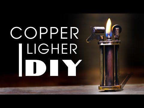 I Made A Copper Lighter Using Drill Machine / DIY