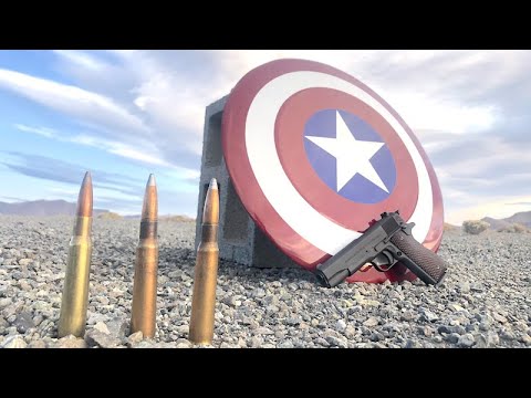 Real Captain America Shield that can stop a 50bmg