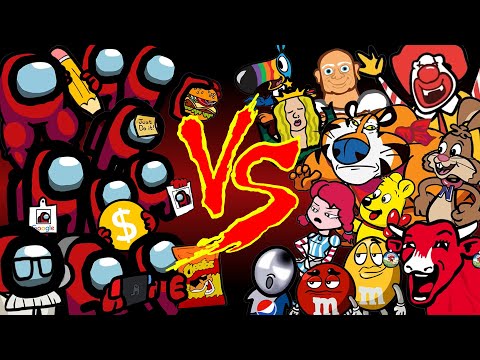 Mini Crewmate Kills Compilation #8 - Commercial Characters Collection