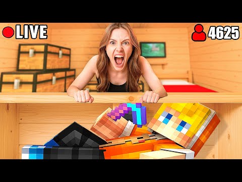 Я прожил 100 Дней ПОД ДОМОМ ДЕВУШКИ в Майнкрафт…