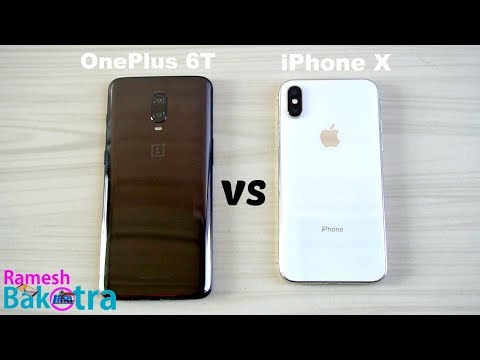 OnePlus 6T vs Apple iPhone X SpeedTest and Camera Comparison