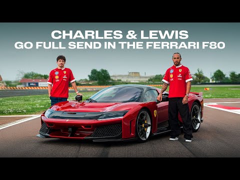 "The fastest road car I’ve ever been in!” | Ferrari F80 track day with Charles and Lewis