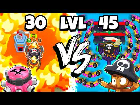 LVL 30 TACK SHOOTER vs LVL 45 BUCCANEER (BTD 6 RPG MOD)