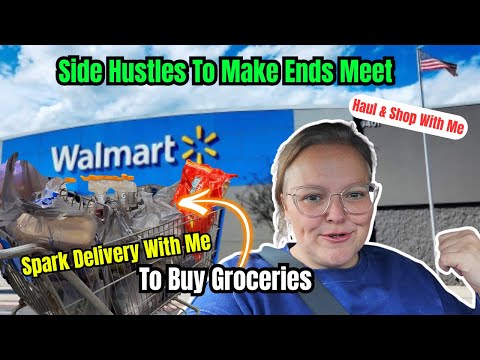 Making Ends Meet During The Cost Of Living Crisis || Spark Deliver With Me To Buy Groceries || Haul