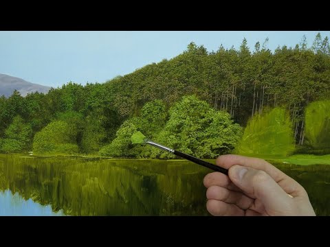 Painting Foliage | Fan Brush Technique