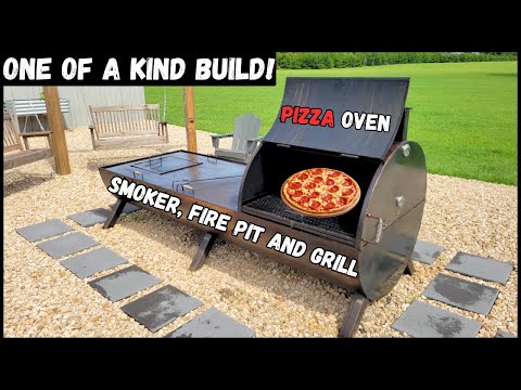 One Of A Kind! Pizza Oven, Fire Pit, Grill And Smoker!