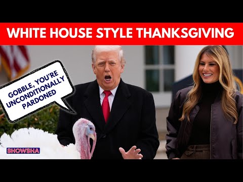 Donald Trump Pardons Thanksgiving Turkeys Gobble & Waddle In Annual White House Tradition | N18G