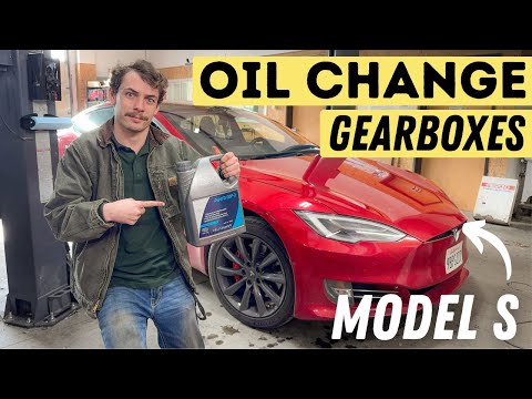 Oil Change On A Tesla! Gearbox Oil Replacement For Both Motors On A Raven Model S