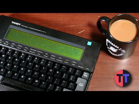 Simple Portable Writing with 1989's Tandy WP-2 - #SepTandy