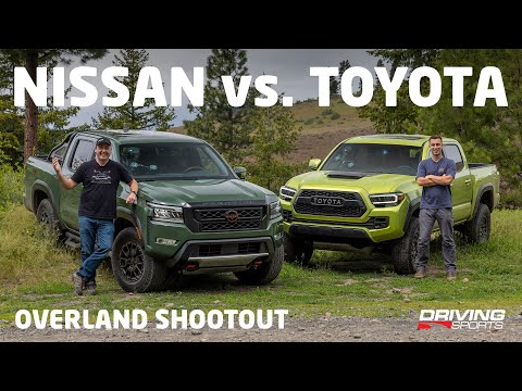 2022 Toyota Tacoma TRD PRO vs. Nissan Frontier Pro-4X Off-Road Adventure