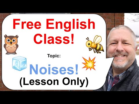 Let's Learn English! Topic: Noises! 💥🐝🧊 (Lesson Only)