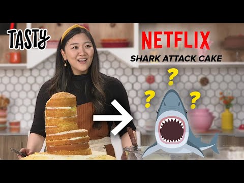 I Tried To Recreate The Famous Shark Cake From Nailed It! • Tasty