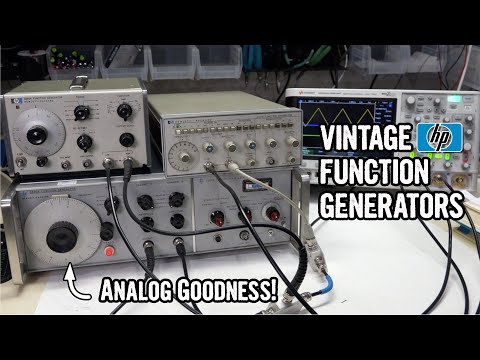 Vintage HP Function Generators: HP 3300A, HP 3310A and HP 3312A
