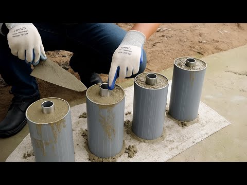 Why didn't I know sooner! Simple 3 in 1 Free Recycling Idea from Cement and PVC Pipes